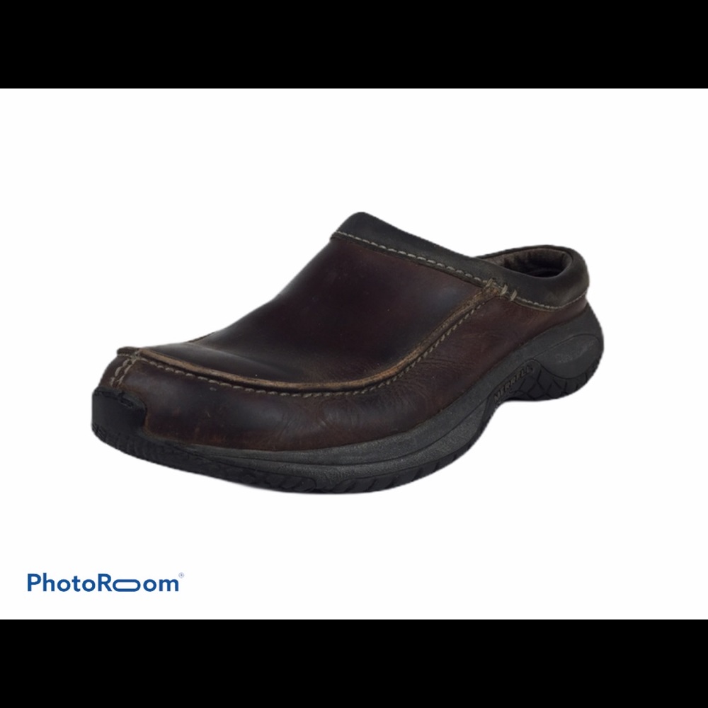 Merrell Mens Slip-On Leather Shoes Loafers Size 9